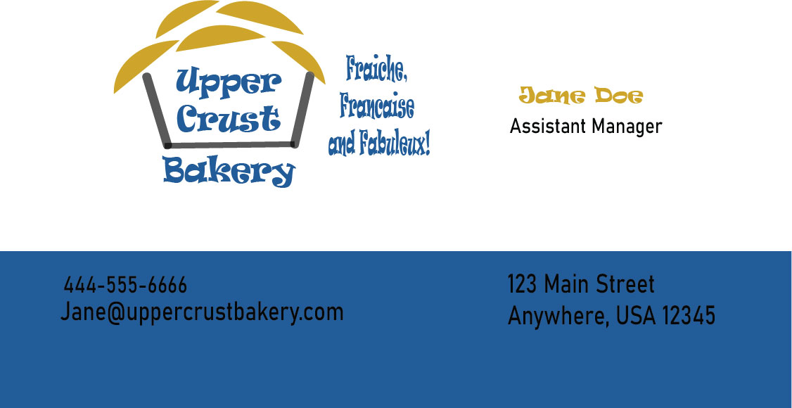 Upper Crust Business Card